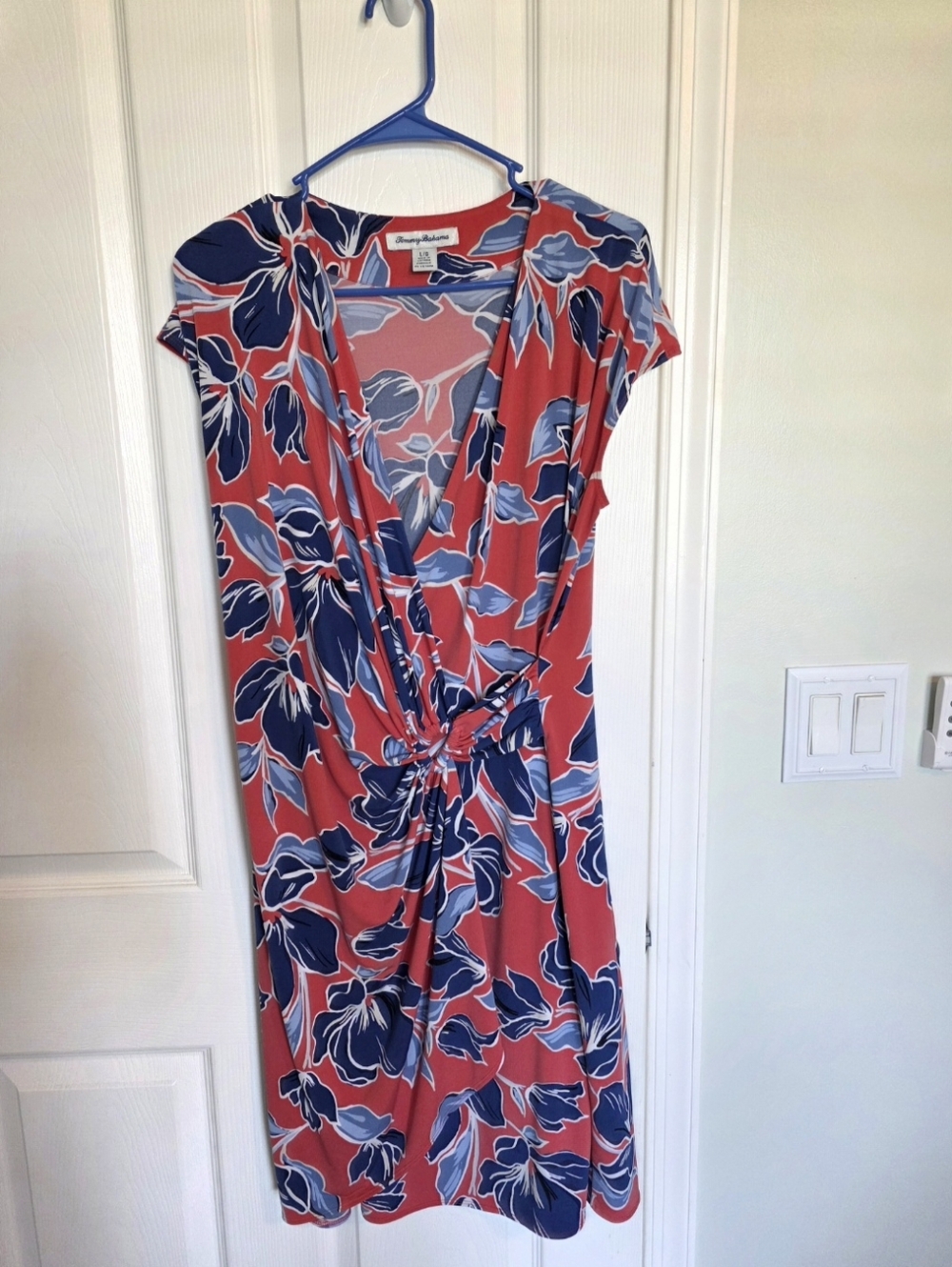 Tommy Bahama Coral Floral Wrap Dress